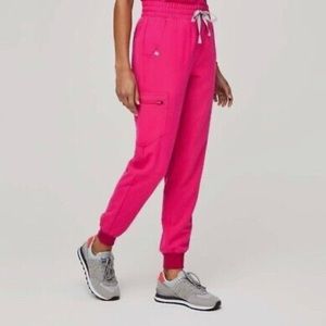 Figs shocking pink joggers NWOT
